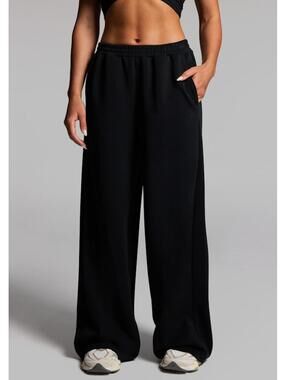 Rockwear Travel Wide Leg Pants Black Size 12 NWT